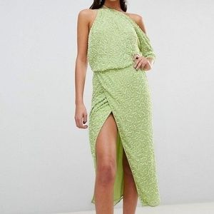 ASOS All Over Sequin Midi Formal Dress